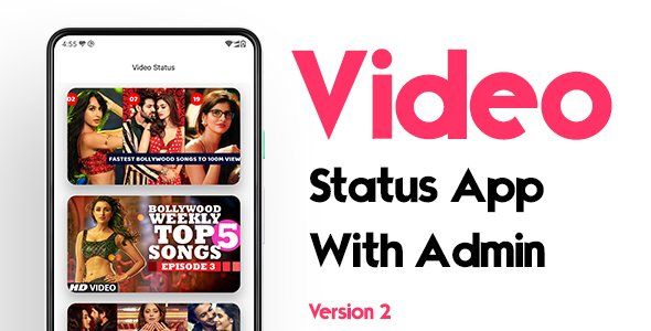 Flutter Video Status App with Admin Flutter  Mobile App template