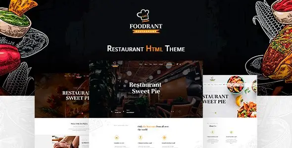 Foodrant - HTML Restaurant Template  Ecommerce Design 