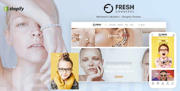 Freshcom Accessories - Responsive Shopify Theme  Ecommerce Design Uikit