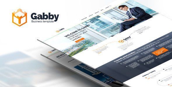 Gabby - PSD website. Desktop and Mobile version  News &amp; Blogging Design 