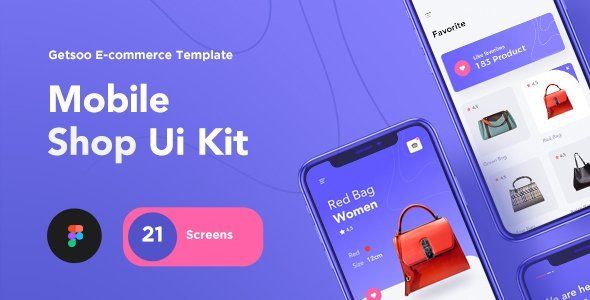 Getsoo-Shop Ui Kit  Ecommerce Design App template