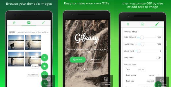 Gifeasy - An Ionic Gif Maker App Ionic  Mobile App template