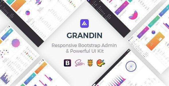 Grandin - Responsive Bootstrap Admin & Powerful UI Kit   Design Dashboard