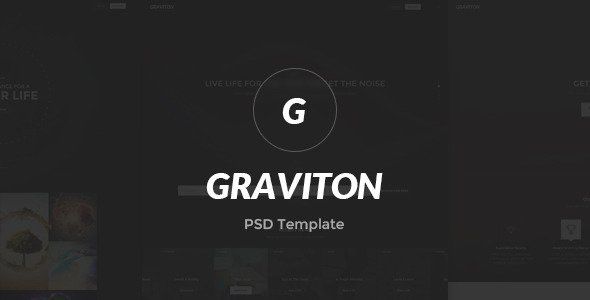 Graviton PSD Template  News &amp; Blogging Design 