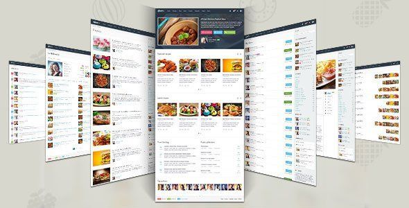 Gustos - The complete UI for a "recipe website"   Design 