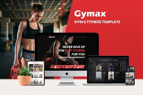 Gymax - Gym, Fitness Template Kit  Sport &amp; Fitness Design 