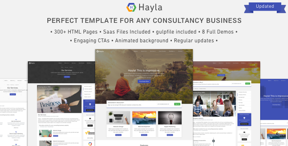 Hayla - Consultancy Business Website Template   Design 