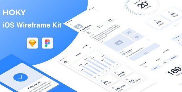 Hoky Mobile Wireframe Kit  Ecommerce Design 