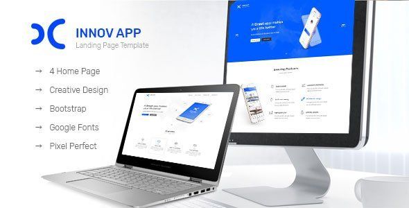 Innov App Landing Page  Ecommerce Design App template