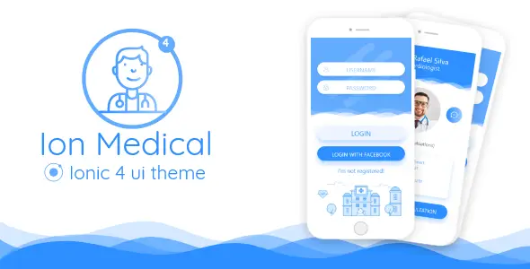 Ion Medical - ionic 4 medical center UI theme Ionic  Mobile App template