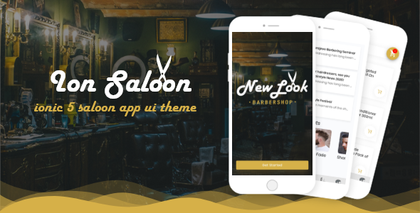 Ion Saloon - ionic 5 barbershop ui theme Ionic Ecommerce Mobile App template
