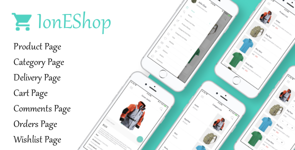 IonEshop - Ionic 3 Ecommerce Template Ionic Ecommerce Mobile App template