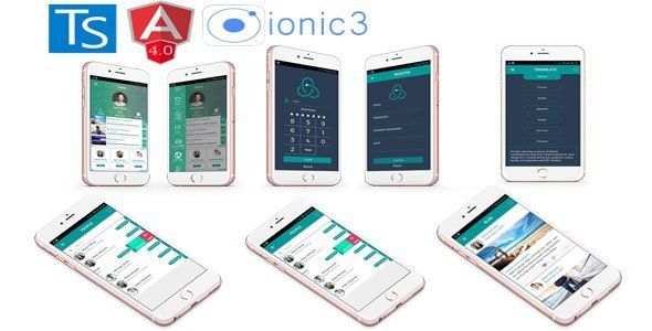 Ionic 3 + Angular 4 + i18n Full App with new features Ionic  Mobile App template