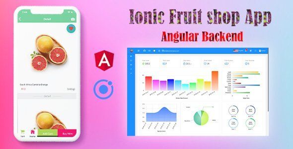 Ionic 4 Online Fruit Shop App with Angular Admin Backend Ionic Ecommerce Mobile App template