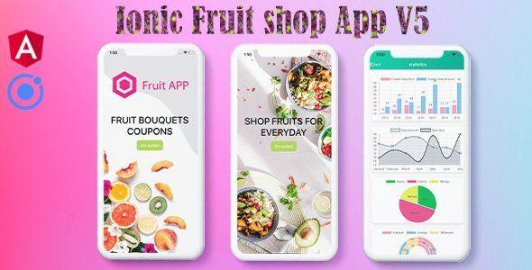 Ionic 5 Fruits UI Theme / Template / Firebase App Ionic Ecommerce Mobile App template