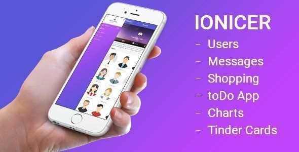 Ionicer - Ionic PhoneGap/Cordova for Ios & Android Ionic Chat &amp; Messaging Mobile App template