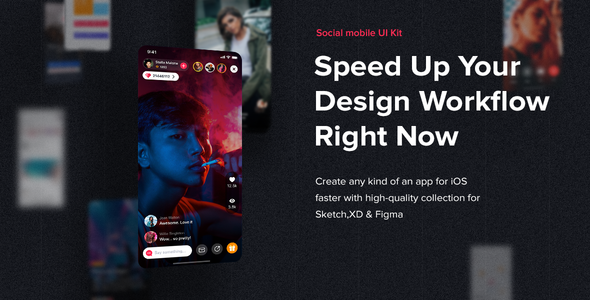 JAZAM - Social UI Kit for Adobe XD  Chat &amp; Messaging Design Uikit