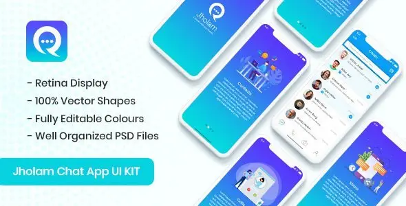 Jholam - Chat App UI KIT  Chat &amp; Messaging Design Uikit