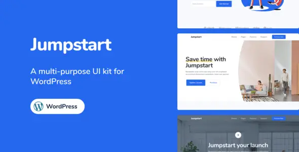 Jumpstart - App and Software WordPress Theme  Multipurpose Design Uikit