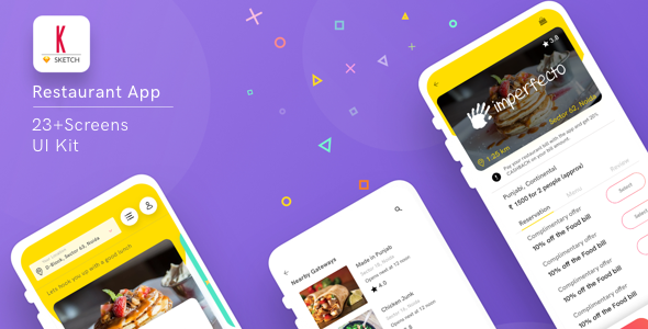 Kasovious iOS Restaurant App UI Kit  Food &amp; Goods Delivery Design 