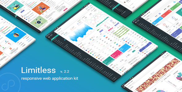 Limitless - Responsive Web Application Kit   Design Dashboard