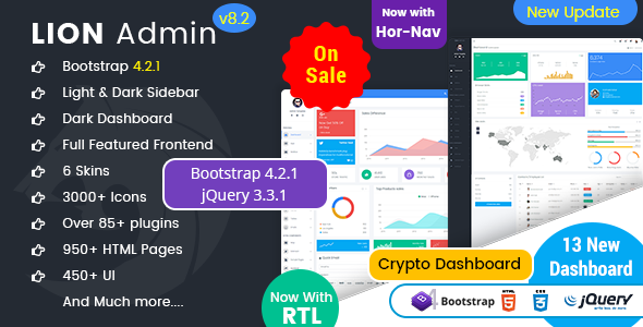 Lion - Responsive Bootstrap 4 Admin Dashboard Template and WebApp   Design Dashboard