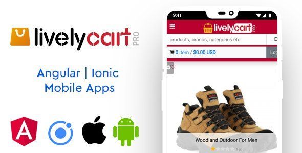 LivelyCart PRO - Angular | Ionic Mobile Apps Ionic Ecommerce Mobile App template