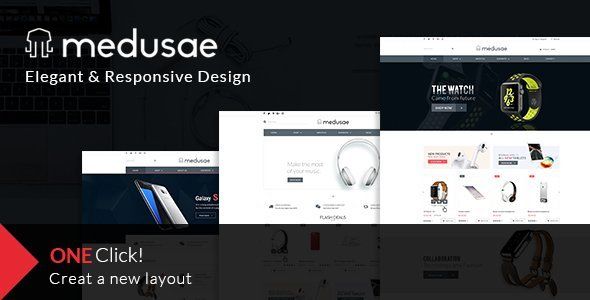 MEDUSAE eCommerce Multi-purpose PSD Template  Ecommerce Design 