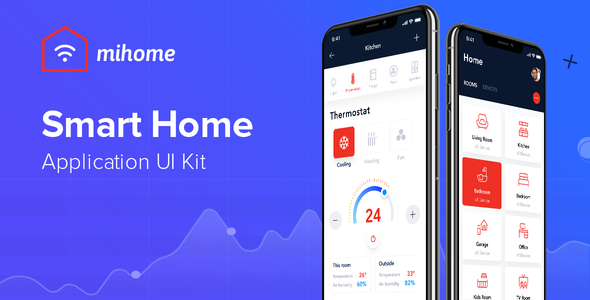MIHOME - Smart Home UI Kit for Adobe XD   Design Uikit