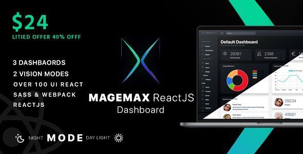 Magemax - React JS Admin Dashboard   Design Dashboard
