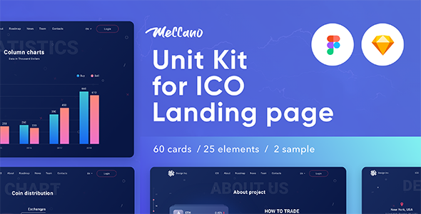 Meccano — Unit Kit & Template Sketch & Figma  Crypto &amp; Blockchain Design Ukit