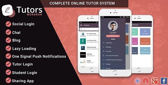 MenorahTutor - Tutor Directory Mobile App Ionic Finance &amp; Banking Mobile App template