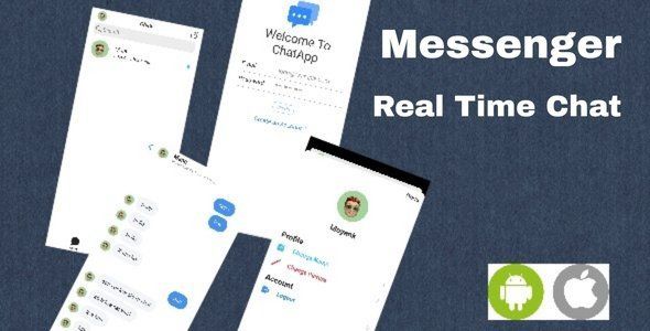 Messenger - Chat App IOS Android - Serverless Ionic Chat &amp; Messaging Mobile App template
