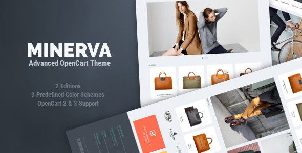 Minerva - Responsive OpenCart Theme  Ecommerce Design Uikit