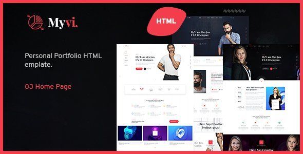 MyVi - Personal Portfolio HTML5 Template   Design 