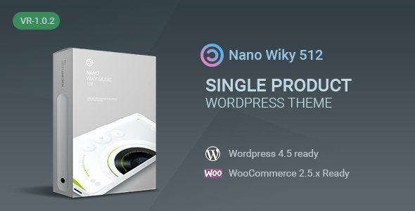 Nano-Music Player / Single Product WP Theme  Ecommerce Design 