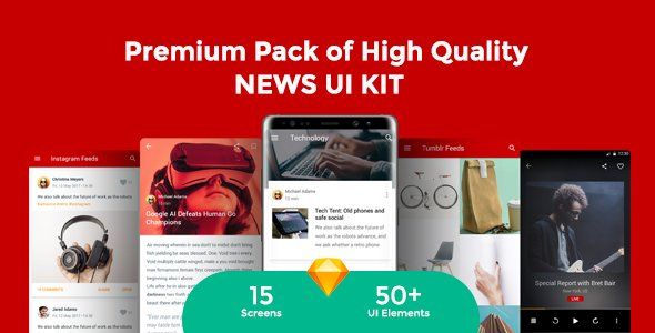Newsmaker - News & Editorial UI KIT  News &amp; Blogging Design Uikit