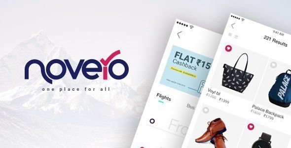 Novero- A Mobile Payments System Template Ionic Finance &amp; Banking Mobile App template