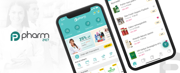 Online Medicine Booking App - Pharm24 - IONIC 3 Template Ionic Ecommerce Mobile App template