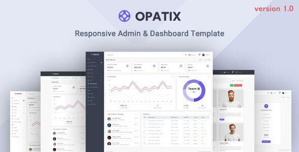 Opatix - Admin & Dashboard Template   Design Dashboard