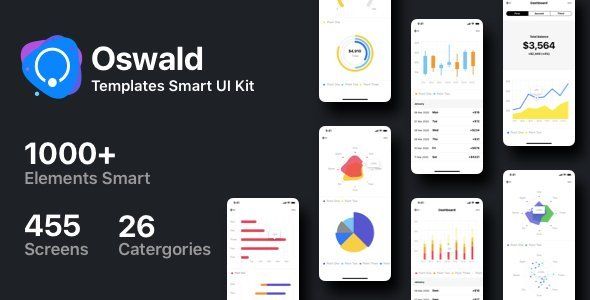 Oswald - Templates Smart UI Kit [Figma]  Multipurpose Design Uikit