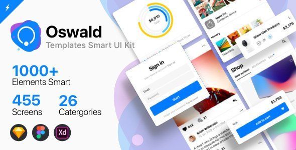 Oswald - Templates Smart UI Kit  Multipurpose Design Uikit