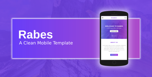Rabes - A Clean Mobile Template  Ecommerce Design Uikit
