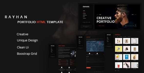 Rayhan - Modern & Creative Portfolio Html Template  News &amp; Blogging Design 