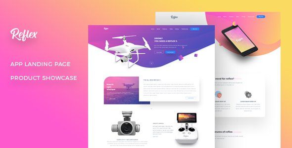Reflex - App Landing Page & Product Showcase   Design 