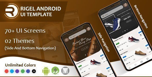 Rigel - Native Android Ecommerce UI Template React native Ecommerce Mobile Uikit