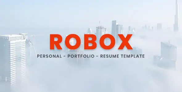 Robox - Personal Portfolio Template   Design 