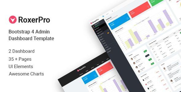 RoxerPro - Bootstrap Admin Dashboard Template   Design Dashboard