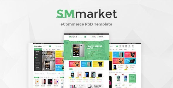 SMmarket - Ecommerce PSD Template  Ecommerce Design 