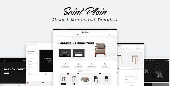 Saint Plein - Mutilpurpose eCommerce PSD Template  Ecommerce Design 